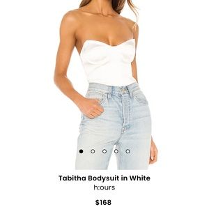 H:ours TABITHA BODYSUIT IN WHITE